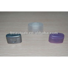 Plastic creme cosméticos super oval tampa para tubo